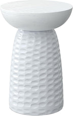 SIMPLIHOME Boyd 13-inch Wide Solid Mango End Table in White, Contemporary-Style Accent Table for Living Room, Bedroom, or Family Room, Assembled