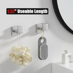 15-Piece Brushed Nickel Bathroom Accessories Set – 23.6" Towel Bar, Towel Ring, Toilet Paper Holder & Hooks, Wall Mounted Bathroom Hardware, Rust & Corrosion-Resistant, Ideal for Modern Bathrooms
