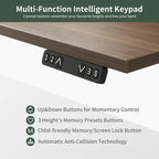 FEZIBO 75", 265lbs Load Capacity, L Shaped Standing Desk with Drawers, Reversible Electric Standing Gaming Desk Adjustable Height, Corner Stand up Desk with Splice Board, Black Frame/Black Walnut Top