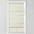 Madison Park Kyler Cordless Roman Shades - Single Panel, Lightweight Linen Blend Fabric, Natural Design, Easy Installation, Light Filtering Window Blind, Bedroom, Living Room Decor 31"W x 64"L Ivory