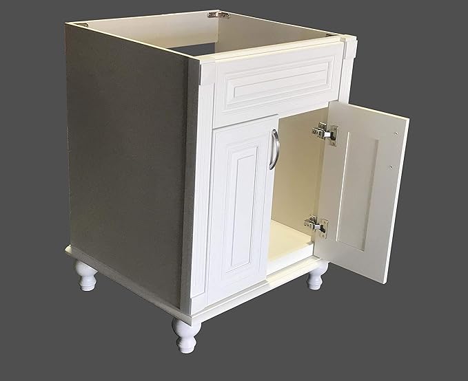 New Antique White Single-sink Bathroom Vanity Base Cabinet 24" W x 21"D x 32" H