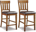 Signature Design by Ashley Ralene Counter Height Bar Stool, Medium Brown