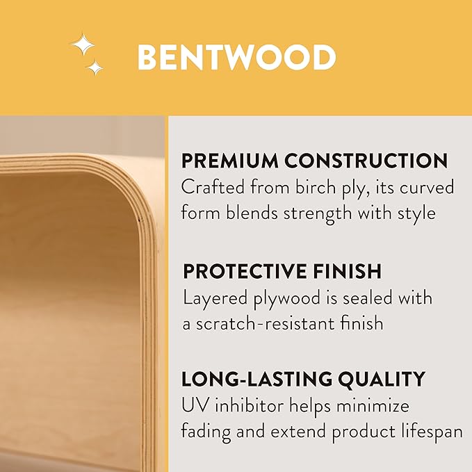 Bentwood Stackable Stools, Kids Furniture, Contemporary, 6-Piece