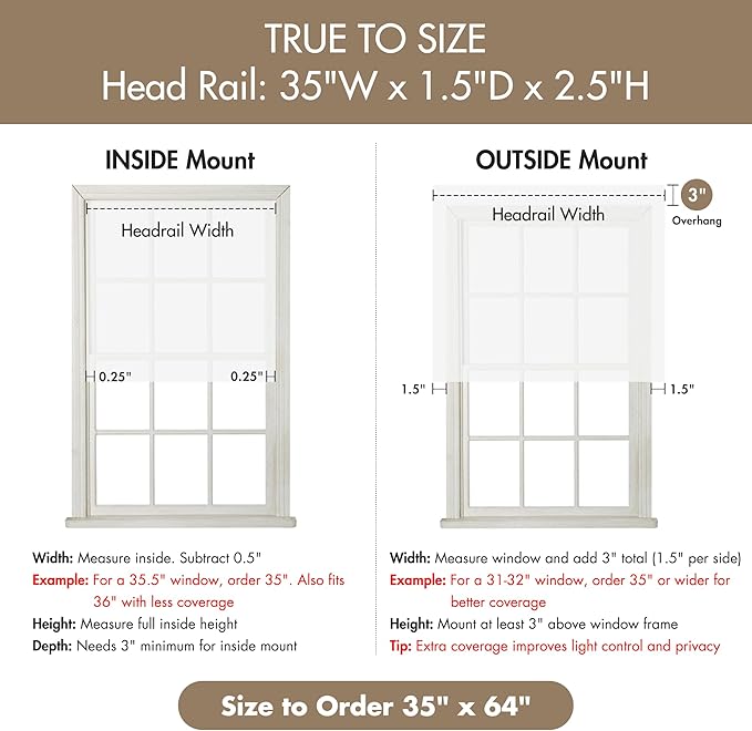 Madison Park Galen Cordless Roman Shade, 35W x 64"H, Sheen White – Room Darkening, Thermal Insulated, Energy Efficient Window Blind with Subtle Sheen Basketweave Fabric for Privacy
