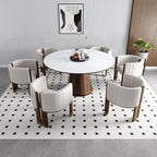 homary Velvet Fluted Accent Chair for Living Room with Wood Frame, High Resilience Foam, Elegant Modern Armchair (White)