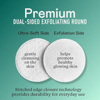 Swisspers Premium Exfoliating Cotton Rounds – 80 Count (Pack of 3) – 100% Pure Cotton, Dual-Sided Surface Pads for Gentle Exfoliation, Optimal Cleansing and Makeup Removal