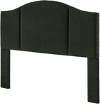 24KF Middle Century Upholstered Foldable Queen Headboard, Modern Boucle Teddy Fabric Headboard Queen/Full 6033-Q-Dark Green