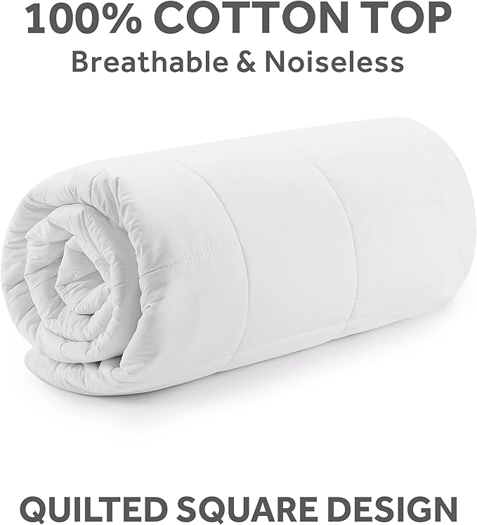 Sunbeam Premium Quilted Electric Heated Mattress Pad, 54" x 75", 12 Heat Settings, 12-Hour Selectable Auto Shut-Off, Warmth for Restful Sleep, Machine Washable, White