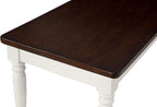 Crosley Furniture Shelby Wood Dining Bench for Entryway or Mudroom, Distressed White