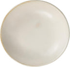 Creative Co-Op Stoneware Bowl w Reactive Glaze, White