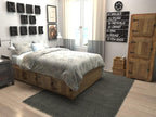 Unique Loom Solid Shag Collection Area Rug (5' 1" x 8' Rectangle Graphite Gray)