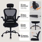4 Pack Office Chair Ergonomic Desk Chair Comfort Adjustable Height with Wheels，Lumbar Support Mesh Swivel Computer Home Office Chair,Conference Room Chairs
