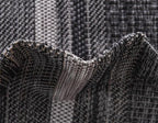Unique Loom Outdoor Border Collection Area Rug - Soft Border (8' x 11' 4" Rectangle Black/Ivory)