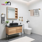 YACVCL 5-Pieces Black and Gold Bathroom Hardware Accessories Set Stainless Steel Bathroom Towel Bar Set Towel Holder Set for Bathroom,Upgraded Toilet Paper Holder with Shelf,Wall Mounted 23.6"