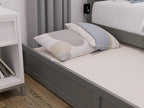 AFI, Warren Twin Platform Bed with Twin Trundle, Grey