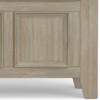 SIMPLIHOME Amherst Entryway Storage Bench - 48 inch Wide Solid Wood Hallway Seat in Distressed Grey, Transitional Bench for Entryway or Living Room with Lift-Up Lid and Spacious Storage
