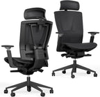 Autonomous ErgoChair Pro Ergonomic Office Chair Mesh Black Adjustable Lumbar Support, Rolling Swivel - Home office Desk Chairs with Wheels and Arms - Ergonomic Desk Chair Comfy for Gaming & Long Hours
