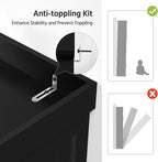 Yaheetech Kitchen Pantry Storage Cabinet with Drawer, Freestanding Pantry Cabinets with 2 Adjustable Shelves, 72.5" Tall Storage Cupboard for Kitchen/Dining Room/Bathroom/Hallway, Black