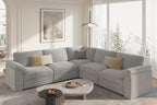 EASE MOOSE Oversized Modular Sectional Sofa, Extra Large L Shape Sectional Cloud Couch,Comfty Deep Seat Wide Modular Sofa for Living Room Removable Cover