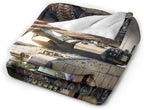 Tank Throw Blanket - Gifts for Military Fans, Soft Warm Cozy Fleece for Boys, Men, Girls, Women, Kids, Adults - Sofa, Couch, Bed Cover 60"x50"