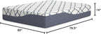 Signature Design by Ashley 14 Inch Chime Elite 2.0 Ultra Plush Green Tea Memory Foam Mattress for Cool Sleep and Pressure Relief, Queen, Fiberglass Free, Mattress In A Box