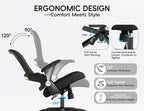 TRALT Office Chair - Ergonomic Office Chair with Back Support, Home Office Desk Chairs, 330lbs Wide Seat Big and Tall Office Chairs, Comfy Desk Chair for Work, Study, Office, Gaming (Black)