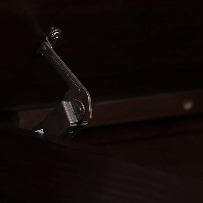 SIMPLIHOME Connaught Entryway Storage Bench - 42 inch Wide Solid Wood Storage Seat in Dark Chestnut Brown, Traditional Bench for Entryway or Living Room with Lift-Up Lid and Elegant Moulding Detail