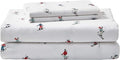 Eddie Bauer - Flannel Sheets Twin Size, Anti-Pilling & Wrinkle Resistant Cotton, Touchably Soft for All-Season Comfort - Bed Sheets with Matching Pillowcases & Fitted Sheet (Ski Slope)