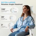 Ergonomic Office Chair, High Back Mesh Desk Chair with 4-Position Height Adjustable Back, 3D Armrests, Adaptive Lumbar Support, 3-Level Tilt Function, 3D Headrest, Comfy Computer Gaming Chairs