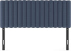 Furinno Roanne Upholstered Tufted Headboard, Full, Denim