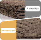 Tindbea Dog Mat for Muddy Paws,Absorbs Moisture Dirt Non-Slip Washable Mud Mat for Dogs,Soft Rubber Backing Front Inside Pet Rug for Entryway, Mud Dog Paws, Patio(20"x48",Latte)