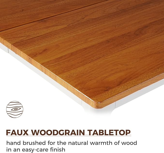 Grand patio 7-Piece Outdoor Dining Set for 6, Metal Woven Wicker Swivel Patio Chairs with Thickened Cushions & 1 Walnut-Like Aluminum Dining Table for Backyard Deck