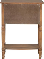 Knocbel Slim Antique Entry Console Table with 3 Drawers & Bottom Open Shelf, Solid Wood Narrow Sofa Couch Table for Entryway Hallway Living Room 23.7" W x 13" D x 31.4" H Natural