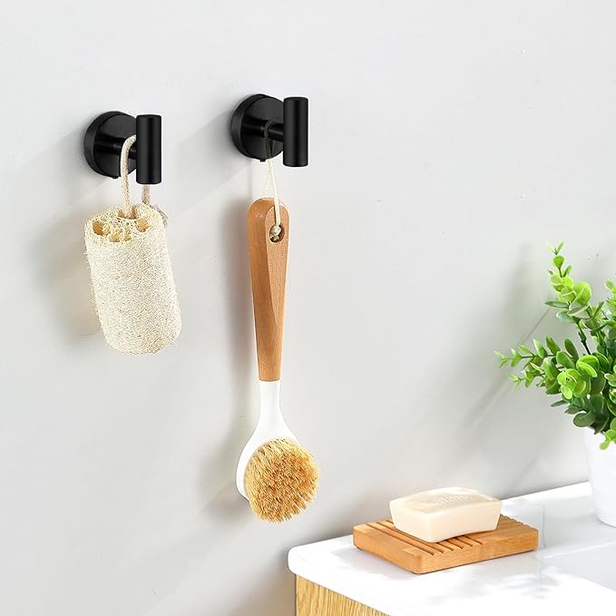 10-Pieces Matte Black Bathroom Accessories Set, Stainless Steel Bathroom Hardware Set, Bath Towel Bar Set, Towel Racks for Bathroom Wall Mounted.