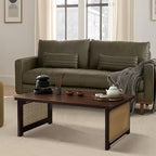 Foldable Japanese Floor Table Lightweight,No Assembly Required, Eco-Friendly Wood,Low Table for Sitting on the Floor, Perfect for Tatami,Meditation,Living Room Use (Walnut Color, 47.24 INCH)