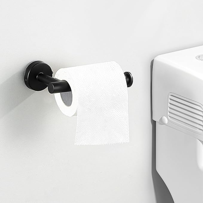 10-Pieces Matte Black Bathroom Accessories Set, Stainless Steel Bathroom Hardware Set, Bath Towel Bar Set, Towel Racks for Bathroom Wall Mounted.