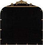 Kate and Laurel Arendahl Ornate Traditional Square Arched Mirror; 28 x 30; Bronze; Decorative Baroque Style Vintage Arch Mirror with Wide Frame and Ornamental Crown