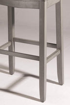 Hillsdale Furniture Fiddler Backless Saddle Bar Stool, Aged Gray