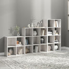 Signature Design by Ashley Paxberry Coastal 9 Cube Storage Organizer or Bookcase, Whitewash
