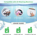 Laundry Detergent Sheets - 200 Loads, Fragrance Free, Eco-Friendly, Hypoallergenic, Portable, Save Space and Travel