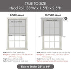 Madison Park Galen Cordless Roman Shade, 27"W x 64"H, Sheen Grey – Room Darkening, Thermal Insulated, Energy Efficient Window Blind with Subtle Sheen Basketweave Fabric for Privacy