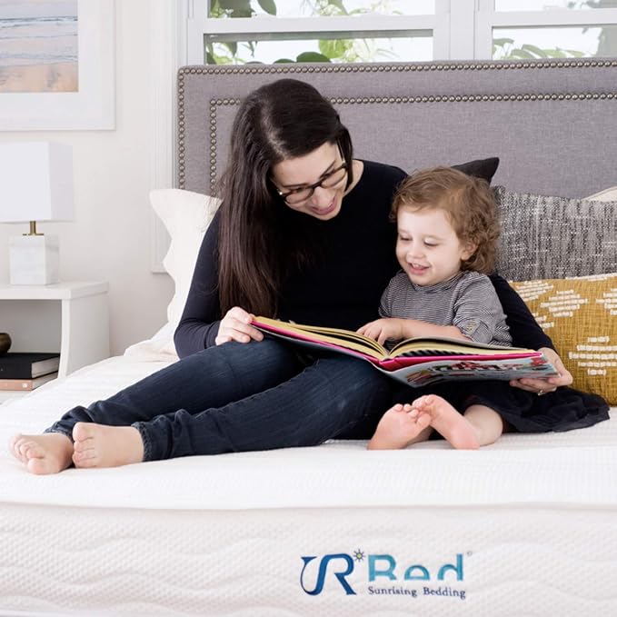 Queen Mattress,10 Inch Hybrid Mattress in a Box with Gel Memory Foam Mattress, Natural Latex Mattress Individually Wrapped Pocket Coils Innerspring Mattress, Pressure Relief, Back Pain Relief