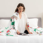Berkshire Blanket Peanuts® VelvetLoft® Cute Character Snoopy Plush Blanket,Christmas Snowy Scene,Full/Queen 90 in x 90 in (Official Peanuts® Product)