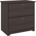Bush Furniture Cabot 2 Drawer Lateral File Cabinet in Heather Gray, Home Office Chest for Letter, Legal, and A4-size Document Storage