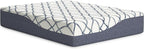 Signature Design by Ashley 14 Inch Chime Elite 2.0 Ultra Plush Green Tea Memory Foam Mattress for Cool Sleep and Pressure Relief, Queen, Fiberglass Free, Mattress In A Box