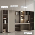 L Shaped Executive Desk, 110.2 inch Large Executive Computer Desk Set Drawers and Lockable, Power Socket and USB Port Storage, Without Desk or Computer Chair (Filing Cabinet)