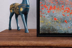 Wieco Art Framed Wall Art The Poppy Field Near Argenteuil Canvas Prints of Claude Monet Floral Oil Paintings Classic Flowers Landscape Pictures Artwork for Bedroom Home Decorations