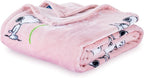Berkshire Blanket Peanuts® VelvetLoft® Cute Character Snoopy Plush Blanket,Make a Wish Spring Pink,Full/Queen 90 in x 90 in (Official Peanuts® Product)