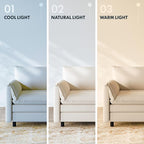 FLEXISPOT SF6 Modular Sectional Sofa with Storage Ottoman, 3-Seater L-Shaped Cloud Sectional Couch, 100.4" Wide Comfy Upholstered Sofa Couch for Living Room Apartment, Chenille White