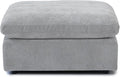 JACH Modular Ottoman Seater for Living Room, Cushion Covers Removable, Minimalist Comfy Footstool, Breathable Ottoman for Living Room Apartment (Light Grey)